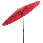  - 9 Feet Round Patio Umbrella with 18 Fiberglass Ribs - Outdoor Style Company