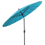  - 9 Feet Round Patio Umbrella with 18 Fiberglass Ribs - Outdoor Style Company