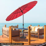  - 9 Feet Round Patio Umbrella with 18 Fiberglass Ribs - Outdoor Style Company