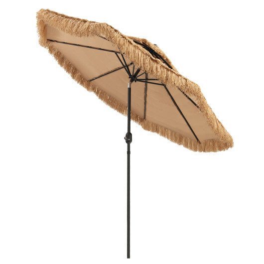  - 9 Feet Thatched Tiki Umbrella with 8 Ribs - Outdoor Style Company