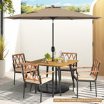  - 9 ft Outdoor Market Patio Table Umbrella Push Button Tilt Crank Lift - Outdoor Style Company