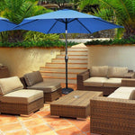  - 9 ft Outdoor Market Patio Table Umbrella Push Button Tilt Crank Lift - Outdoor Style Company