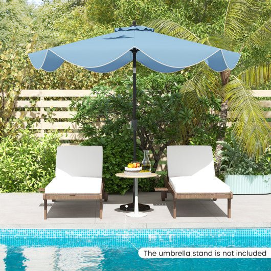  - 9 FT Patio Umbrella with Crank Handle and Push Button Tilt - Outdoor Style Company