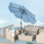  - 9 FT Patio Umbrella with Crank Handle and Push Button Tilt - Outdoor Style Company