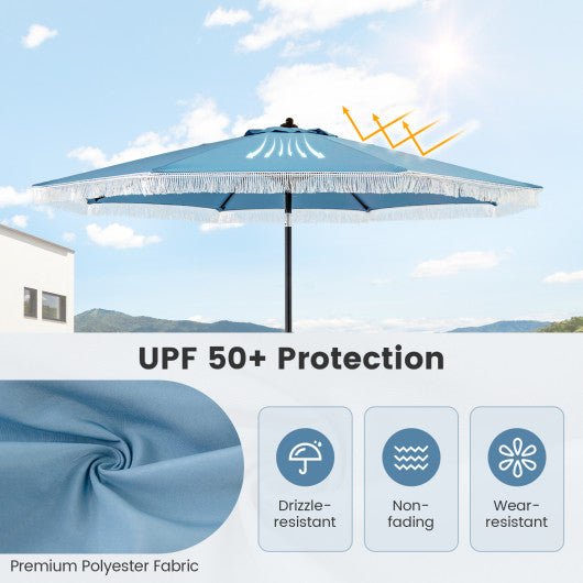  - 9 FT Patio Umbrella with Sun - Protective Canopy for Patio Garden Pool - Outdoor Style Company