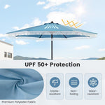  - 9 FT Patio Umbrella with Sun - Protective Canopy for Patio Garden Pool - Outdoor Style Company