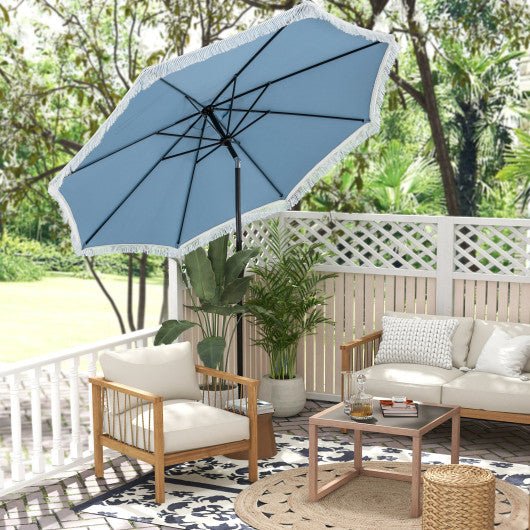  - 9 FT Patio Umbrella with Sun - Protective Canopy for Patio Garden Pool - Outdoor Style Company