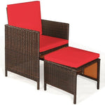  - 9 Pieces Patio Rattan Dining Cushioned Chairs Set - Outdoor Style Company