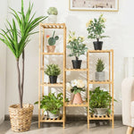  - 9/11 - Tier Bamboo Plant Stand for Living Room Balcony Garden - Outdoor Style Company