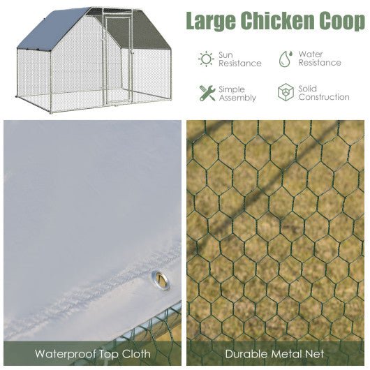  - 9.5 x 6.5 Feet Large Walk In Chicken Run Cage - Outdoor Style Company