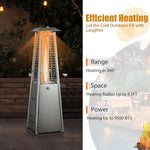  - 9500 BTU Portable Stainless Steel Tabletop Patio Heater with Glass Tube - Outdoor Style Company