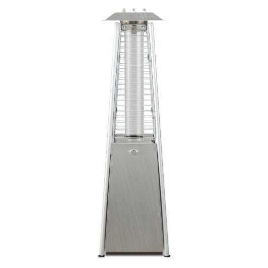  - 9500 BTU Portable Stainless Steel Tabletop Patio Heater with Glass Tube - Outdoor Style Company