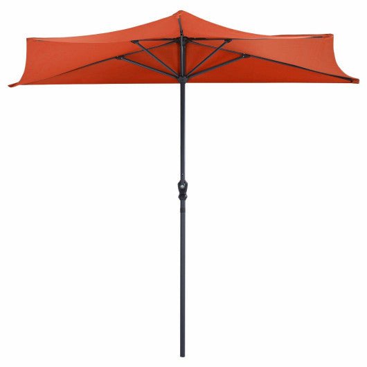  - 9Ft Patio Bistro Half Round Umbrella - Outdoor Style Company