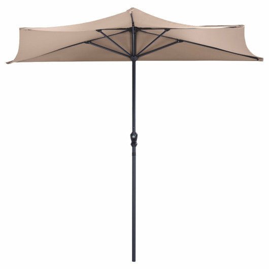  - 9Ft Patio Bistro Half Round Umbrella - Outdoor Style Company