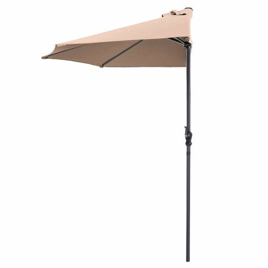  - 9Ft Patio Bistro Half Round Umbrella - Outdoor Style Company