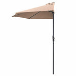  - 9Ft Patio Bistro Half Round Umbrella - Outdoor Style Company