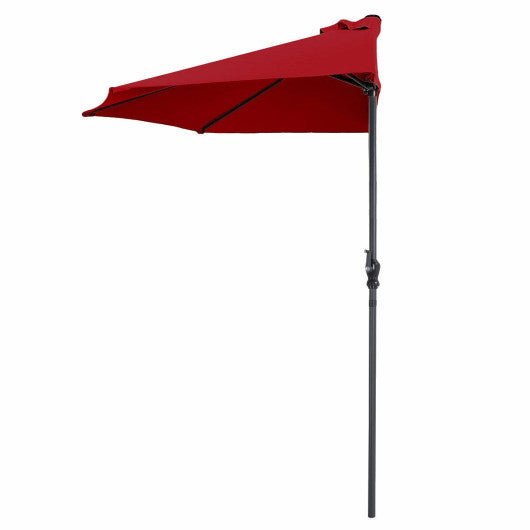  - 9Ft Patio Bistro Half Round Umbrella - Outdoor Style Company