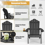  - Weather Resistant HIPS Outdoor Adirondack Chair with Cup Holder - Outdoor Style Company