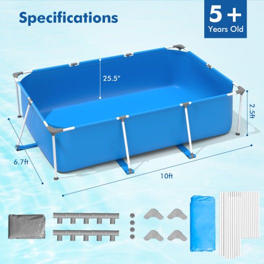  - Above Ground Swimming Pool with Pool Cover - Outdoor Style Company