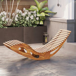  - Acacia Wood Patio Rocking Sun Lounger Chaise Lounge with Ergonomic Curved Seat - Outdoor Style Company