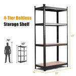  - Adjustable Heavy Duty 4 Level Garage Tool Shelf Storage - Outdoor Style Company