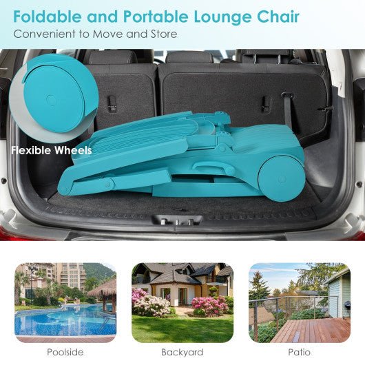  - Adjustable Patio Sun Lounger with Weather Resistant Wheels - Outdoor Style Company