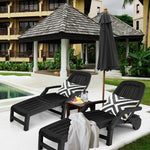  - Adjustable Patio Sun Lounger with Weather Resistant Wheels - Outdoor Style Company
