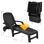  - Adjustable Patio Sun Lounger with Weather Resistant Wheels - Outdoor Style Company