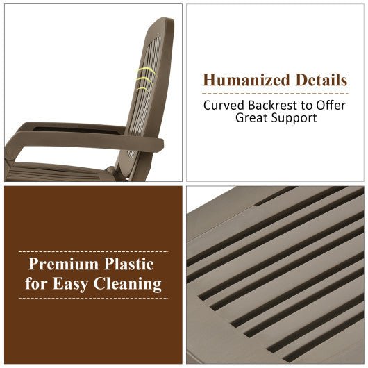  - Adjustable Patio Sun Lounger with Weather Resistant Wheels - Outdoor Style Company