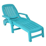  - Adjustable Patio Sun Lounger with Weather Resistant Wheels - Outdoor Style Company