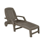  - Adjustable Patio Sun Lounger with Weather Resistant Wheels - Outdoor Style Company