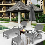  - Adjustable Patio Sun Lounger with Weather Resistant Wheels - Outdoor Style Company