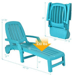  - Adjustable Patio Sun Lounger with Weather Resistant Wheels - Outdoor Style Company