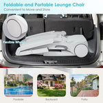  - Adjustable Patio Sun Lounger with Weather Resistant Wheels - Outdoor Style Company