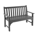 - All - Weather HDPE 2 - Person Garden Bench with Backrest and Armrests - Outdoor Style Company