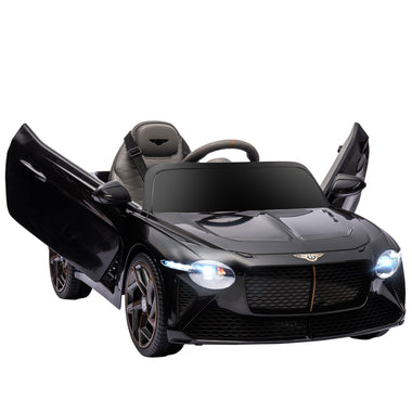 -Aosom Bentley Bacalar Licensed Kids Ride on Car, Battery Powered Electric Car Toy w/ Butterfly Doors, Remote Control, Horn & Music for Toddler, Black - Outdoor Style Company