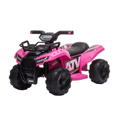 -Aosom Children Ride On Cars with Real Working Headlights, 6V Battery Powered Motorcycle for Kids 18-36 Months, Pink - Outdoor Style Company
