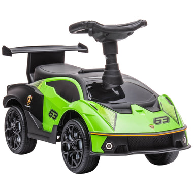 -Aosom Ride-on Sliding Car with Horn and Engine Sounds, Toddler Ride-on Toy with Safety Mechanism, Under-Seat Storage, Ages 18-36 Months, Green - Outdoor Style Company