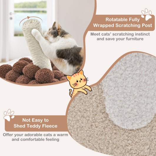  - Bubble Tea Cat Tree Tower with Scratching Post - Outdoor Style Company