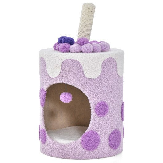  - Bubble Tea Cat Tree Tower with Scratching Post - Outdoor Style Company