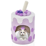  - Bubble Tea Cat Tree Tower with Scratching Post - Outdoor Style Company