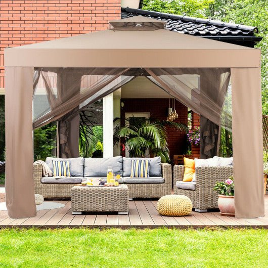  - Canopy Gazebo Tent Shelter Garden Lawn Patio with Mosquito Netting - Outdoor Style Company