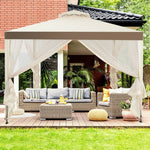  - Canopy Gazebo Tent Shelter Garden Lawn Patio with Mosquito Netting - Outdoor Style Company