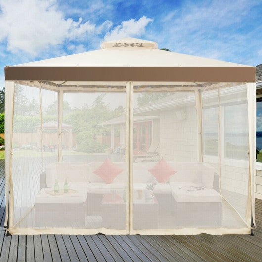  - Canopy Gazebo Tent Shelter Garden Lawn Patio with Mosquito Netting - Outdoor Style Company