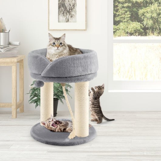  - Cat Climbing Tree with Plush Perchs and Scratching Post - Outdoor Style Company