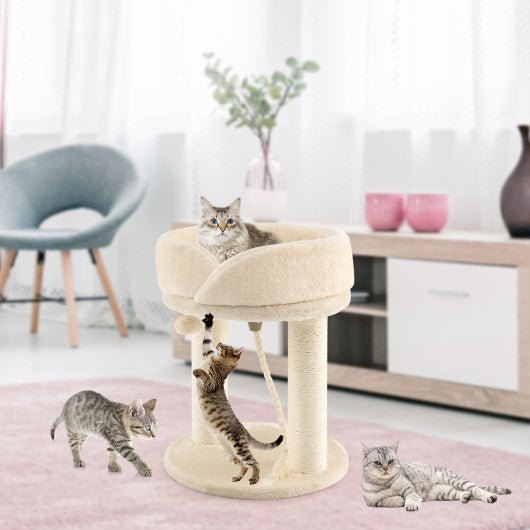  - Cat Climbing Tree with Plush Perchs and Scratching Post - Outdoor Style Company