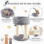  - Cat Climbing Tree with Plush Perchs and Scratching Post - Outdoor Style Company