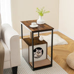  - Cat Furniture End Table Cat House with Scratching Post - Outdoor Style Company