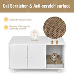  - Cat Litter Box Enclosure with Divider and Double Doors - Outdoor Style Company