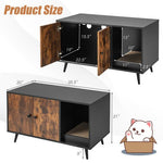  - Cat Litter Box Enclosure with Double Door Cabinet - Outdoor Style Company